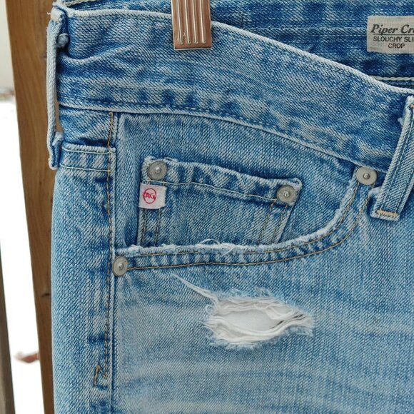 Attractive ADRIANO GOLDSCHMIED Piper Crop Slouchy Slim Crop Jean Women's 27R - Picture 8 of 11